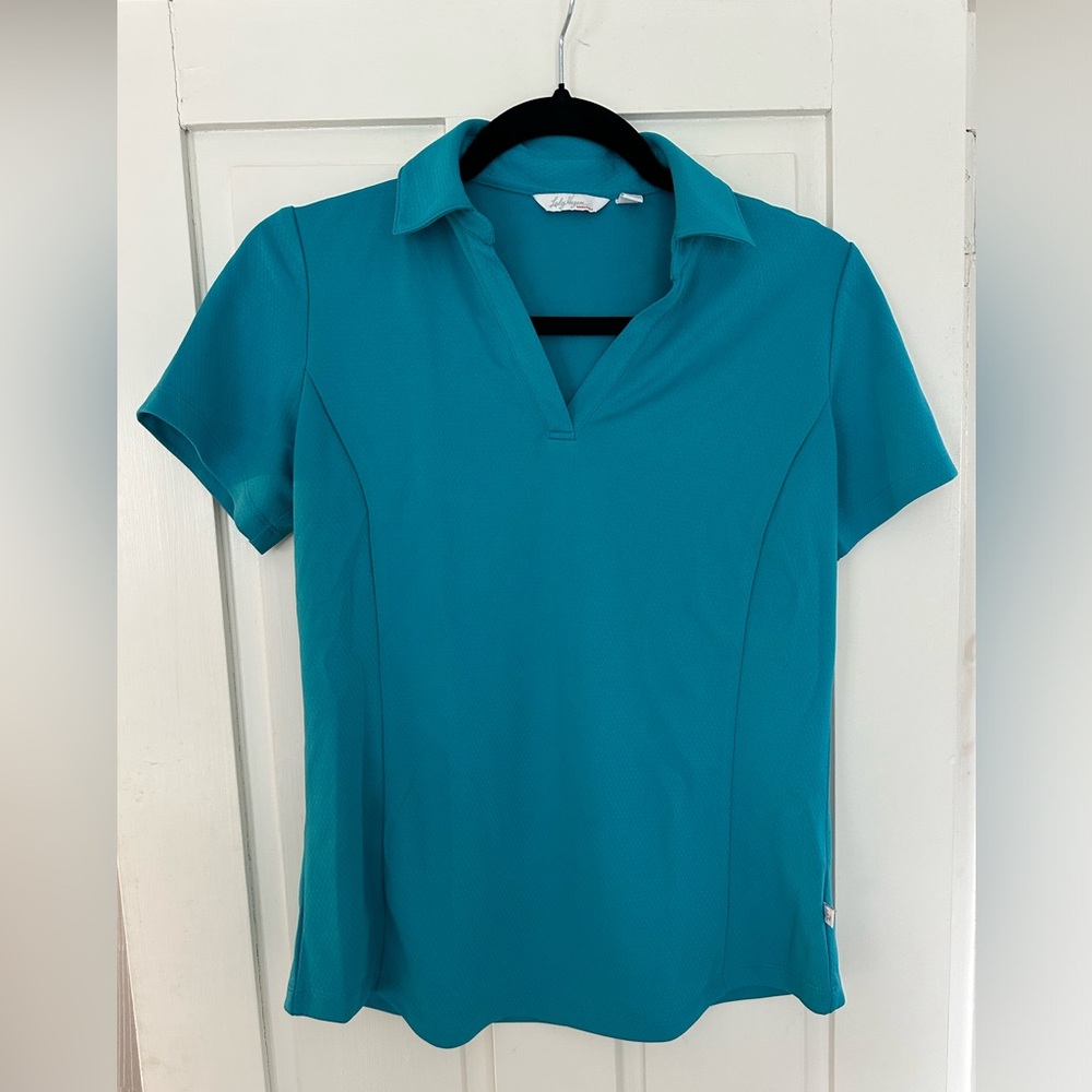 Lady Hagen size S teal golf shirt